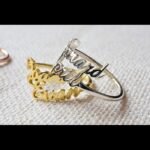 Double Name Ring Silver gold